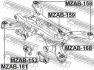Сайлентблок диференціалу Mazda 6 (GJ/GL)/CX-3 (DK)/CX-5 (KE/KF) 11-24 FEBEST MZAB-153 (фото 2)