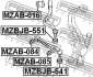 Пильник шарової опори 20x35x33 Mazda 6 02-08 FEBEST MZBJB-541 (фото 2)