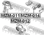 Подушка двигуна задня Mazda 6 02-08 FEBEST MZM-014 (фото 2)