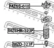 Опора амортизатора Mazda 323 98-04 FEBEST MZSS-018 (фото 2)