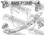 Сайлентблок задньої подушки двигуна (гідравлічний) FEBEST NMBP12RR (фото 2)