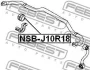 Втулка стабілізатора зад. Nissan Qashqai 07- (18mm) FEBEST NSB-J10R18 (фото 2)