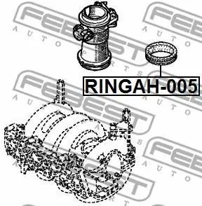 Прокладка дросельної заслінки Logan/Kangoo 1.4 97- FEBEST RINGAH-005 (фото 1)