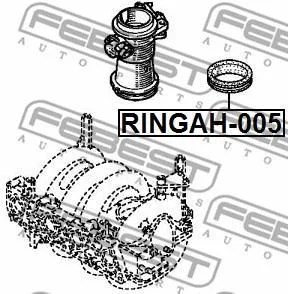 Прокладка дросельної заслінки Logan/Kangoo 1.4 97- FEBEST RINGAH-005
