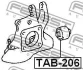 Сайлентблок заднього важеля Avensis 03-08 FEBEST TAB-206 (фото 2)