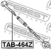 Сайлентблок задньої поперечної тяги Л. Highlander/Camry 00- FEBEST TAB-464Z (фото 2)