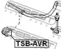 Втулка стабілізатора зад. Avensis 03-08 FEBEST TSB-AVR (фото 2)