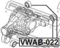 Сайлентблок подушки диференціала FEBEST VWAB022 (фото 2)