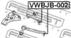 Пильник шарової опори Audi A4/Passat 01-08 FEBEST VWBJB-002 (фото 2)