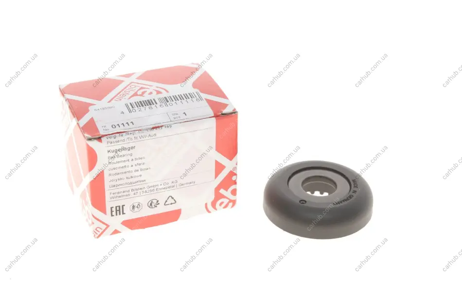 Підшипник амортизатора (переднього) опорний Smart/VW Caddy II FEBI BILSTEIN 01111 (фото 1)