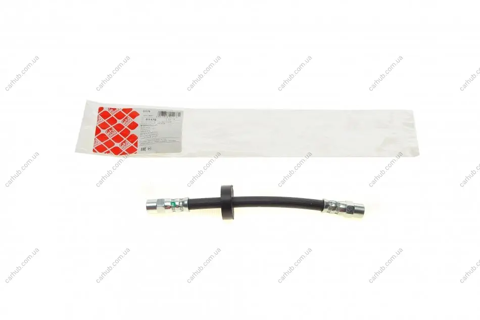 Шланг гальмівний (задній) Audi 80/100/A6/VW Passat/T3 1.6-2.2 -97 (L=205mm) FEBI BILSTEIN 01178 (фото 1)
