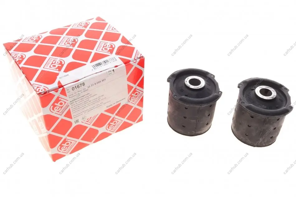 Сайлентблок балки (задньої/ззаду) BMW 3 (E36) 90-98 (к-кт 2шт.) FEBI BILSTEIN 01678 (фото 1)