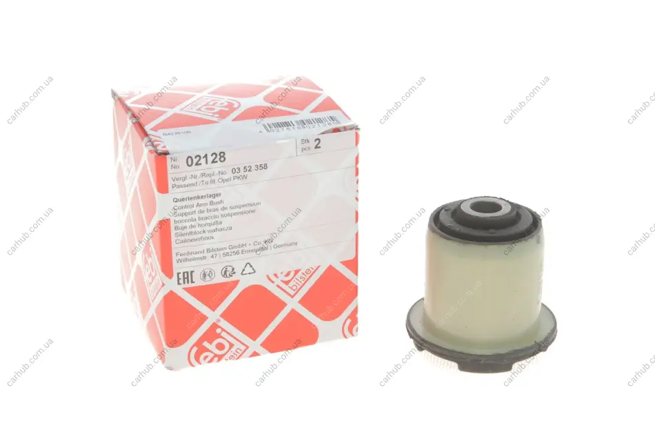 Сайлентблок важеля (переднього/знизу/ззаду) Opel Astra G 98-05 FEBI BILSTEIN 02128 (фото 1)