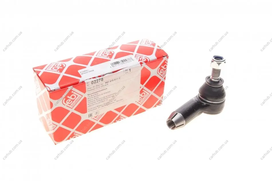 Наконечник тяги рульової (L) Audi 100 82-91 FEBI BILSTEIN 02278 (фото 1)