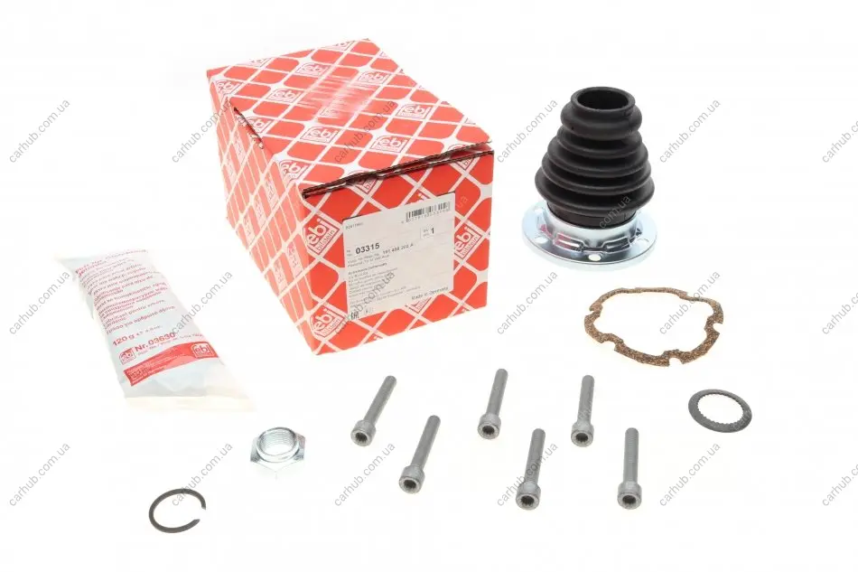 Пильник ШРКШ (внутрішній) VW Caddy II/Golf IV -01 (36x120x100mm) FEBI BILSTEIN 03315 (фото 1)
