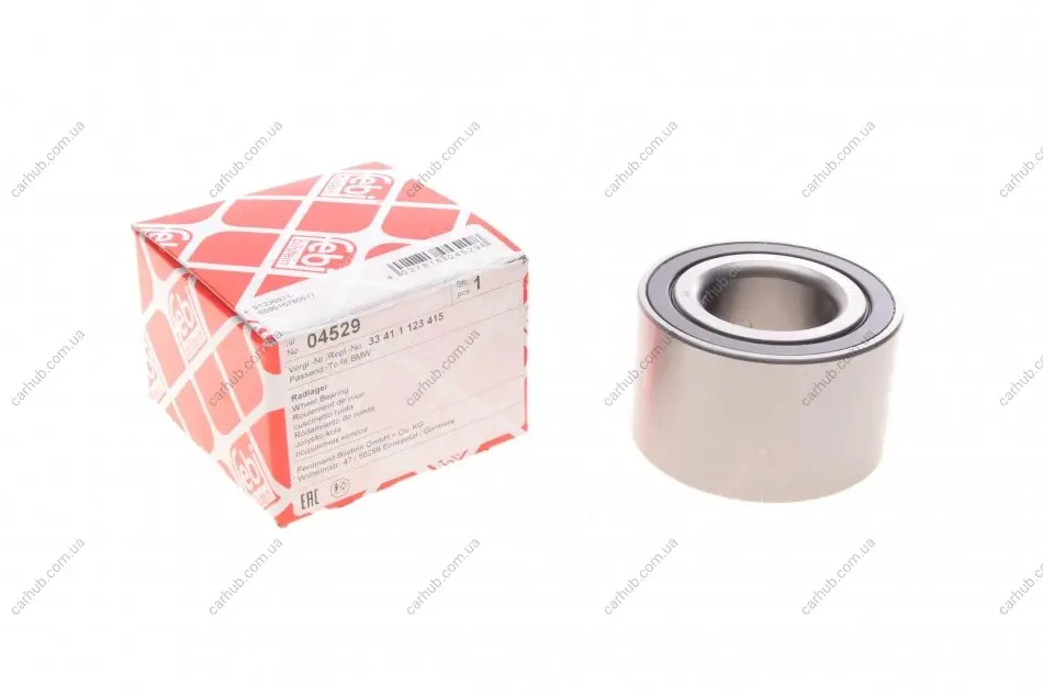 Підшипник маточини (задньої) BMW 5 (E28/E34) 81-93/Opel Omega A 86-03/Vectra A 88-95 (37х74х45) FEBI BILSTEIN 04529 (фото 1)