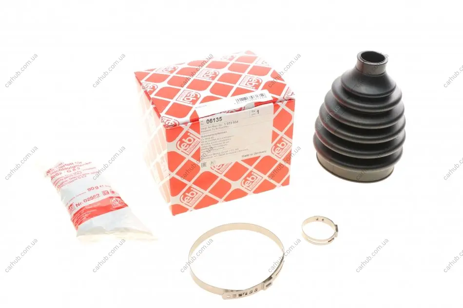 Пильник ШРКШ (зовнішній) Ford Mondeo 93-96 (26x80x133) (к-кт) FEBI BILSTEIN 06135 (фото 1)
