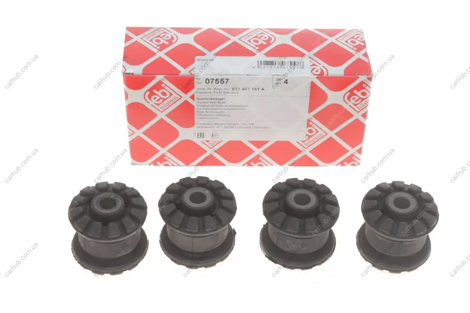 Сайлентблок важеля (переднього/знизу) Audi 80/90 -94/VW Passat -88 FEBI BILSTEIN 07557 (фото 1)