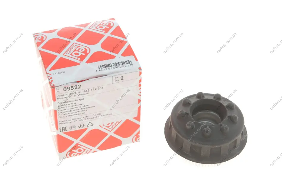 Подушка амортизатора (заднього) Audi 100/200/A6 88-98 FEBI BILSTEIN 09522 (фото 1)