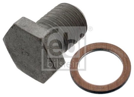 Болт зливу оливи + шайба BMW X3 (E83)/X5 (E70)/3 (F34)/5 (E60)/Toyota Avensis III (M12 x1,5) FEBI BILSTEIN 100551