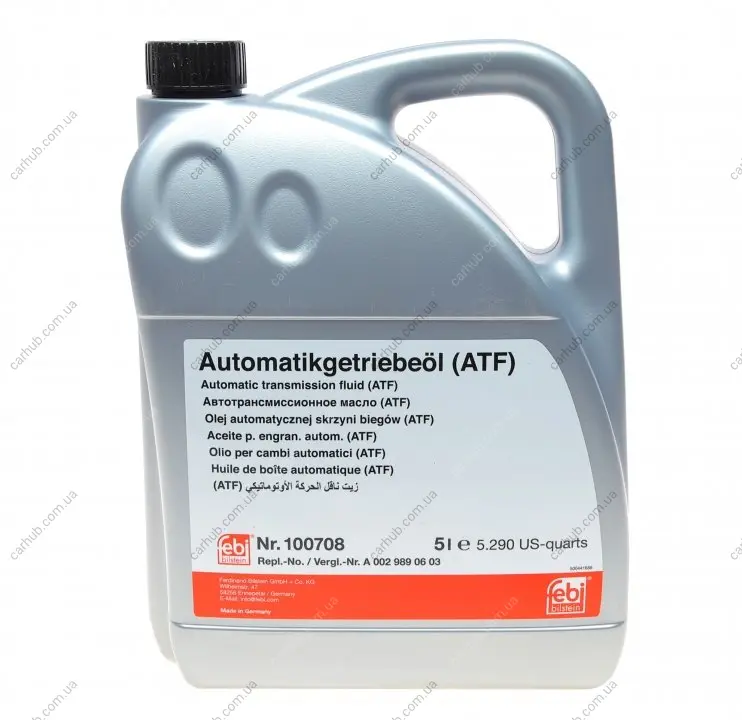Олива АКПП ATF (5L) (жовте) (MB 236.16/236.17) FEBI BILSTEIN 100708 (фото 1)