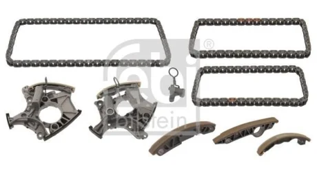 Ланцюг приводу ГРМ (к-кт) Audi A4/A6/A8 2.4/3.2 04-10 (ланцюг + елементи) FEBI BILSTEIN 100745