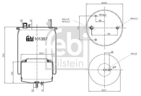 Пневмоподушка FEBI BILSTEIN 101357