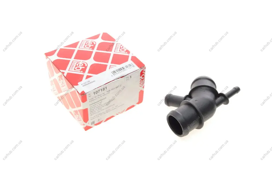 Фланець системи охолодження VW Bora/Golf IV/Sharan 1.4-2.8/1.9TDI 96-06 FEBI BILSTEIN 107181 (фото 1)