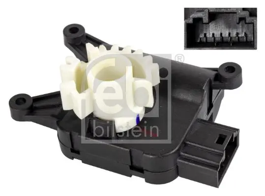 Кроковий двигун кондиціонера AUDI A3, Q3 SEAT ALHAMBRA, ALTEA, ALTEA XL, LEON, TOLEDO III SKODA OCTAVIA II, SUPERB II, YETI VW CADDY III, CC B7, EOS, GOLF PLUS 1.2-3.6 02.03-12.22 FEBI BILSTEIN 109176 (фото 1)