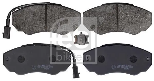 Комплект гальмівних колодок передн, CITROEN JUMPER I, JUMPER II FIAT DUCATO PEUGEOT BOXER 1.9D-2.8D 02.94- FEBI BILSTEIN 116049 (фото 1)