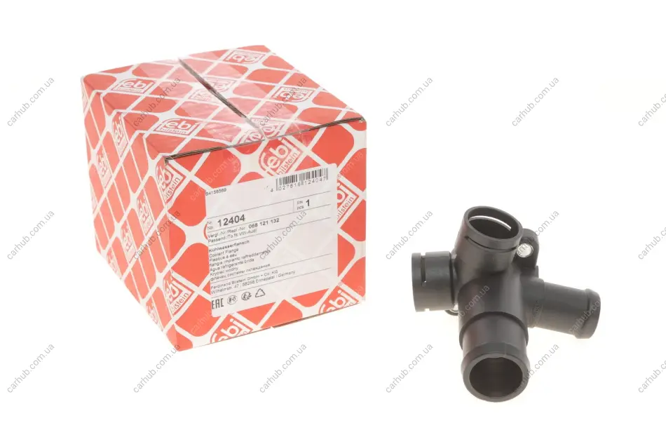 Фланець системи охолодження VW T4 1.9 TD -03 FEBI BILSTEIN 12404 (фото 1)