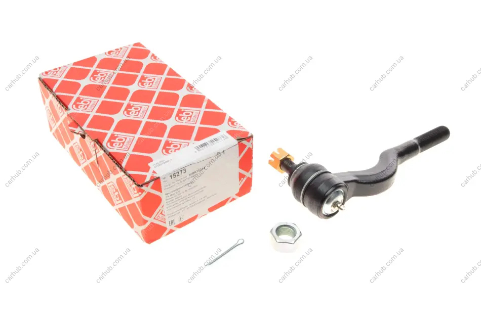 Наконечник тяги рульової Mitsubishi Pajero II/Montero/Shogun 91-00 (L=173,5 мм) FEBI BILSTEIN 15273 (фото 1)