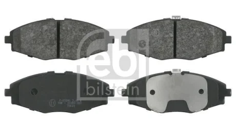 Комплект гальмівних колодок передн, CHERY QQ3 CHEVROLET CAMARO, MATIZ, SPARK DAEWOO LANOS, MATIZ FSO MATIZ 0.8-6.2 05.97- FEBI BILSTEIN 16341