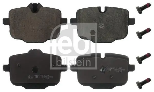 Комплект гальмівних колодок задн (з болтами), BMW 2 (G42, G87), 5 (F10), 5 (F11), 5 (G30, F90), 5 (G31), 6 (F12), 6 (F13), 6 GRAN COUPE (F06), 6 GRAN TURISMO (G32), 7 (G11 1.6-Electric 01.10- FEBI BILSTEIN 16812 (фото 1)