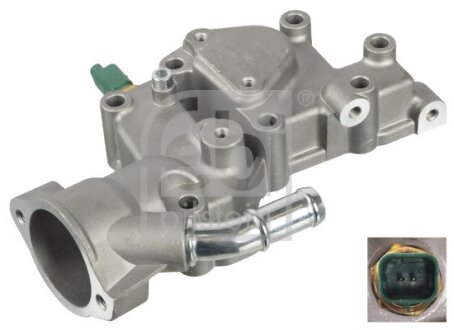 Корпус термостата (з датчиком) CITROEN BERLINGO, BERLINGO/MINIVAN, C2, C2 ENTERPRISE, C3 I, C3 II, C3 PLURIEL, NEMO, NEMO/MINIVAN, XSARA, XSARA/HATCHBACK, XSARA/KOMBI FIAT FIORINO 1.1-1.6 06.94- FEBI BILSTEIN 170795