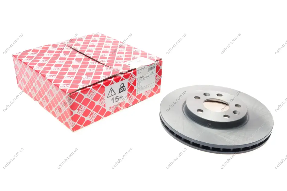 Диск гальмівний (передній) Renault Kangoo/Megane 15-/Nissan Qashqai 21- (296x23.4) FEBI BILSTEIN 171469 (фото 1)