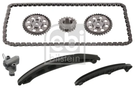 Ланцюг приводу ГРМ (к-кт) FABIA II/POLO 1.4-1.6 02-22 (з шестернями) FEBI BILSTEIN 171593