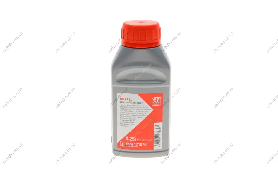 Рідина гальмівна DOT4 LV (0.25L) FEBI BILSTEIN 171876 (фото 1)