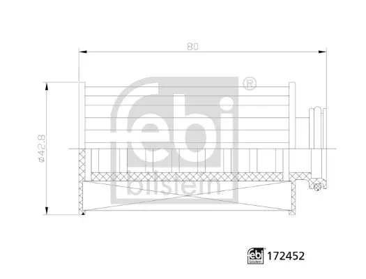 Фільтр AdBlue DAF CF 1016 A/1016 AK/1016 K/1016 KO/1016, 1016 L/1018 A/1018 AK/1018 K/1018 KO/1018, 1018 L/1021 A/1021 AK/1021 K/1021 KO/1021, 1021 L/1023 A/1023 AK/1023 K/1023 KO/1023, 1023 L/1024 A/ FEBI BILSTEIN 172452 (фото 1)