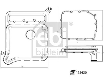 Фільтр АКПП BMW 3 (E90)/5 (F10) 07-18 S55/S63/S65 FEBI BILSTEIN 172630