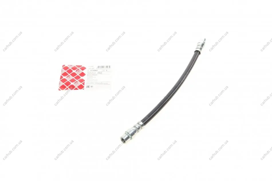 Шланг гальмівний (задній) Citroen Berlingo/Peugeot Partner 96- (L=286mm) FEBI BILSTEIN 173243 (фото 1)