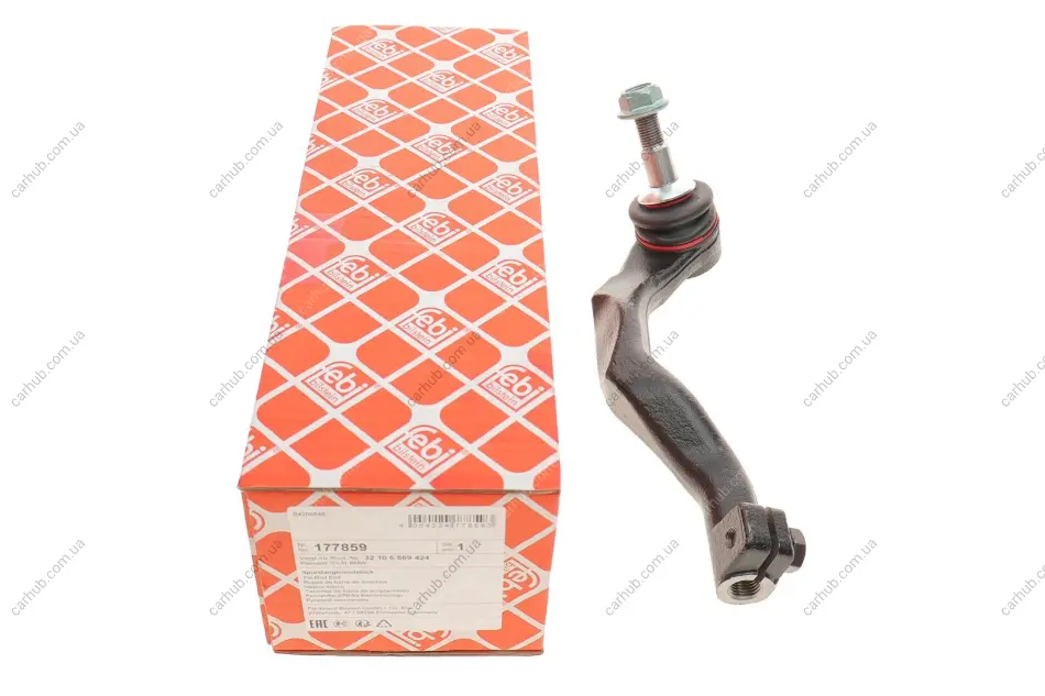 Наконечник тяги рульової (L) BMW 2 (F45/F46)/X1 (F38)/ Mini Cooper 14- FEBI BILSTEIN 177859 (фото 1)