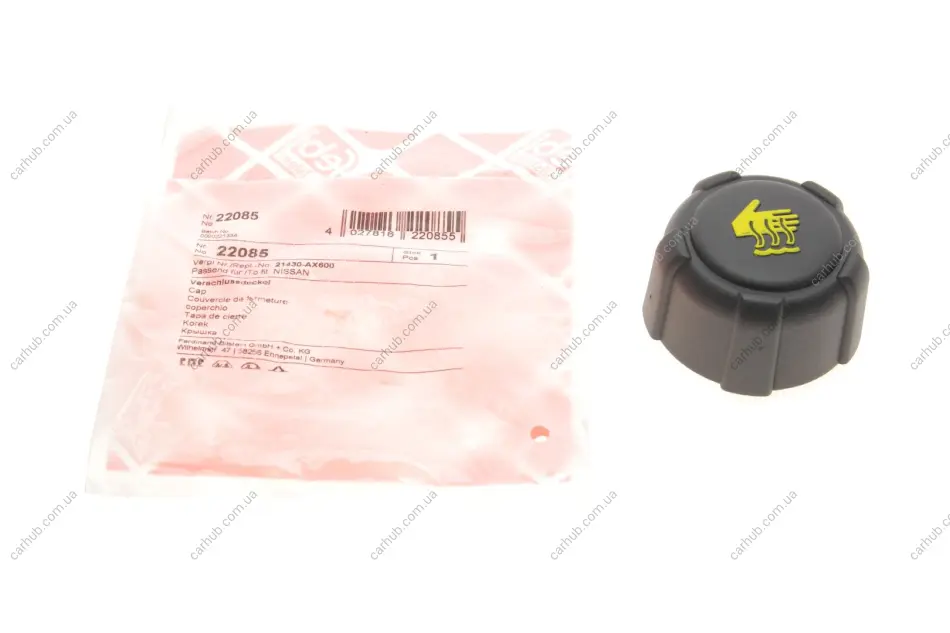 Кришка бачка розширювального Renault Kangoo/Trafic 01- FEBI BILSTEIN 22085 (фото 1)