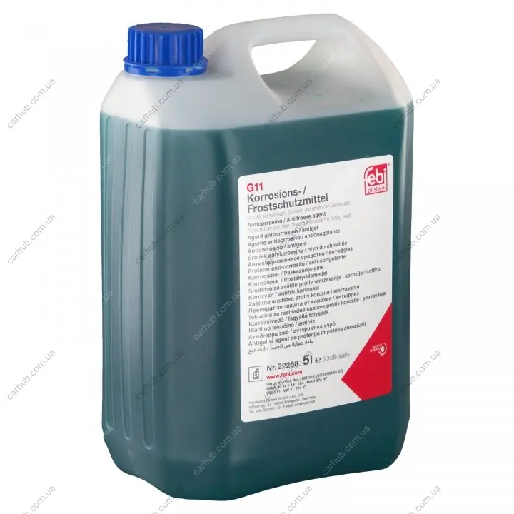 Антифриз (синій) G11 (20L) (MB325.0/325.2) FEBI BILSTEIN 22270 (фото 1)