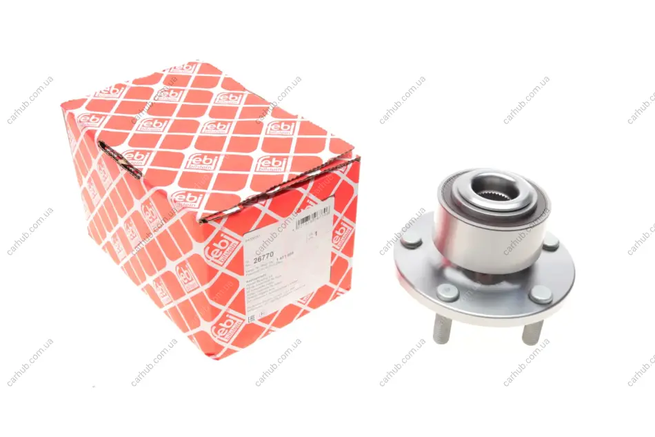 Підшипник маточини (передньої) Ford Focus II/C-Max 04-12 (+ABS) FEBI BILSTEIN 26770 (фото 1)