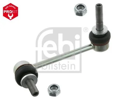 Стійка стабілізатора передн лів 140mm LEXUS GX TOYOTA 4 RUNNER IV, 4 RUNNER V, FJ CRUISER, FORTUNER, HILUX VII, HILUX VIII, LAND CRUISER, LAND CRUISER PRADO 2.4D-4.7 11.01- FEBI BILSTEIN 27336