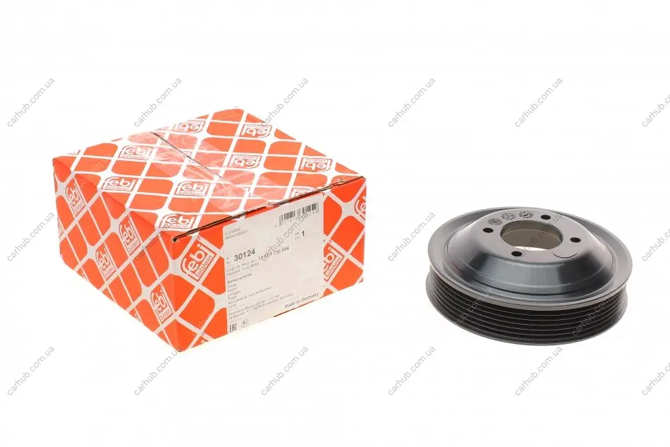 Шків помпи водяної BMW 3 (E36)/5 (E34/39) 2.0-2.8 90-03 (M50/M52) FEBI BILSTEIN 30124 (фото 1)