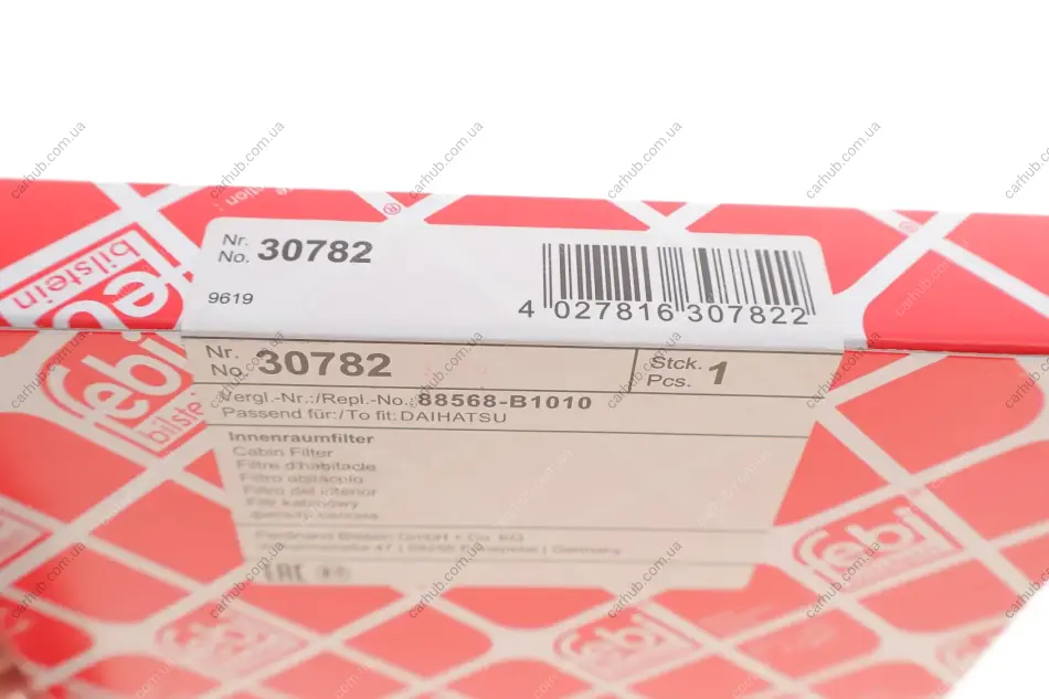 Фільтр салону Subaru Justy 07-13 FEBI BILSTEIN 30782 (фото 1)