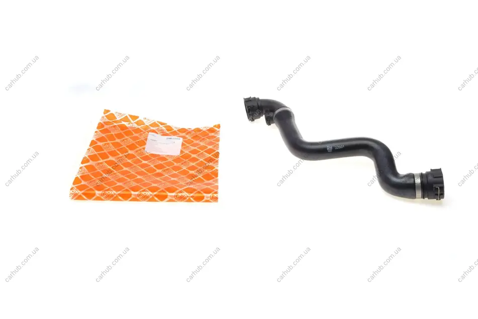 Патрубок системи охолодження BMW 3 (E46) 97-06 (зверху) (L) FEBI BILSTEIN 32601 (фото 1)