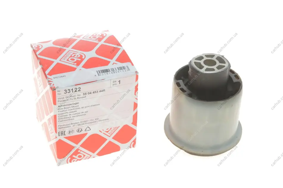 Сайлентблок балки (задньої) Renault Megane 08- FEBI BILSTEIN 33122 (фото 1)